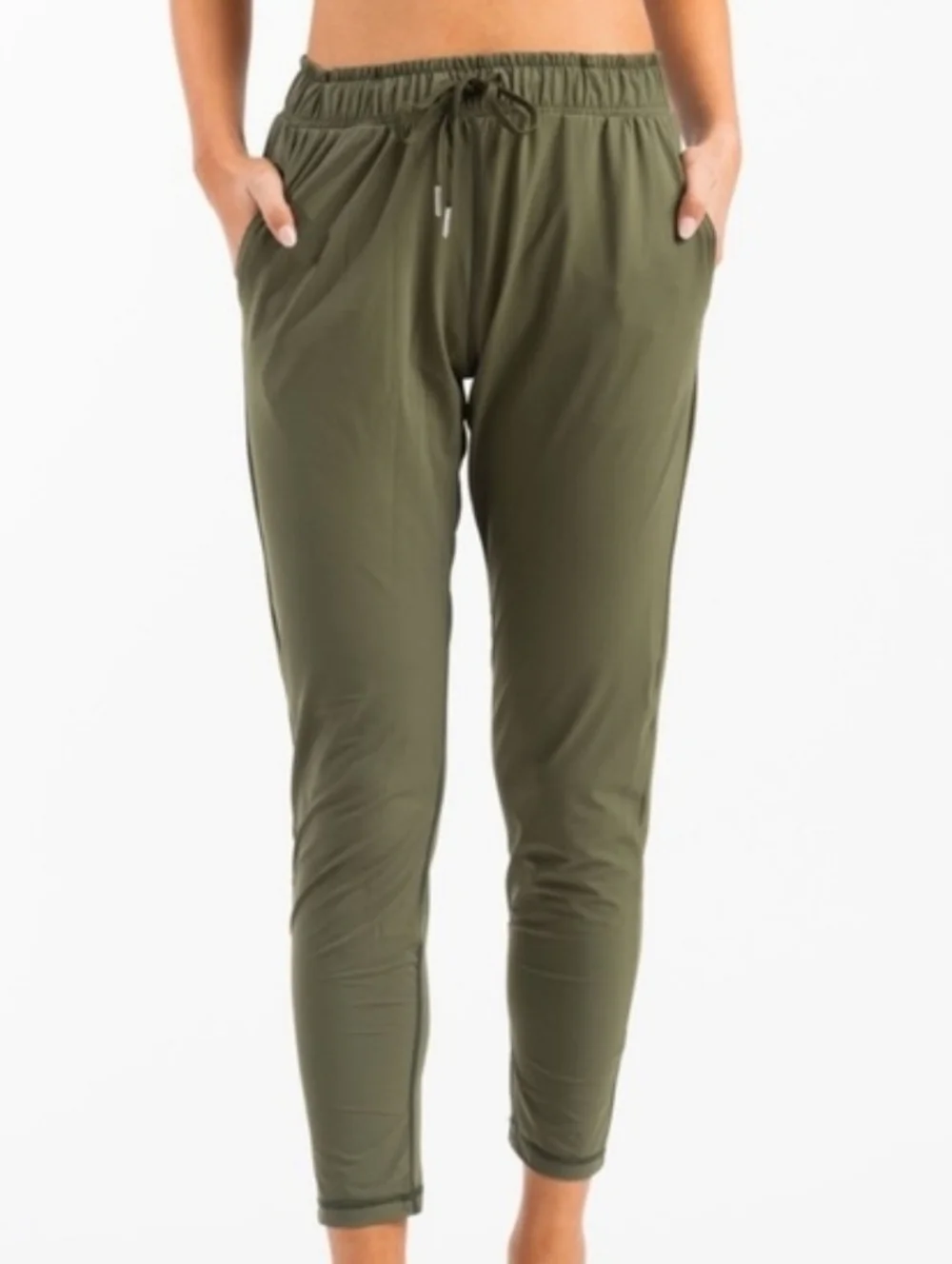 Zyia Active Everywhere Pants Olive Green Small